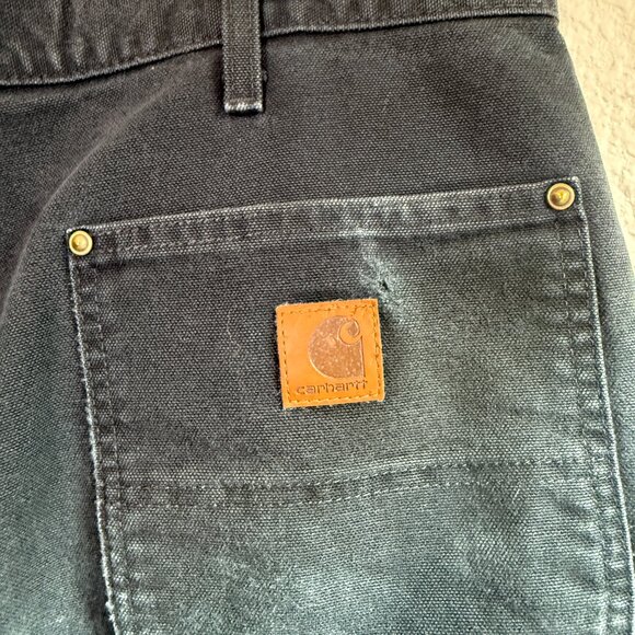 Vintage CARHARTT Double Knee \\ Black 38x32 // y2k workwear carpenter - Picture 11 of 12